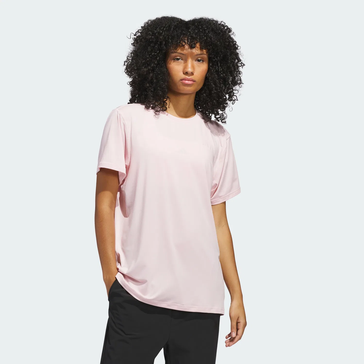 Женская футболка свободного кроя для тренировок Designed for Train Everyday Workout Tee adidas, Sandy Pink