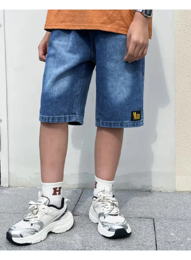 Jeanswest Шорты джинсовые свободного кроя с высокой посадкой, синий