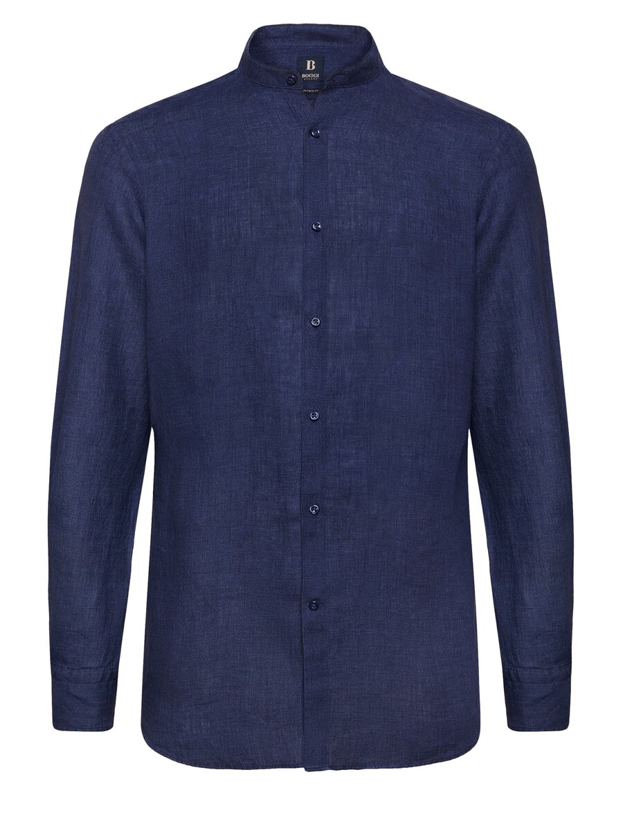 

Повседневная рубашка Boggi Milano Regular fit Button Up Shirt, темно-синий