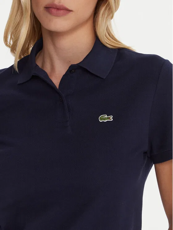 Поло Lacoste classic fit, темно-синий — фото 4