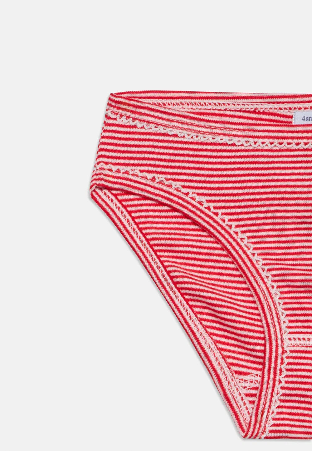 Комплект из 3 трусиков Petit cote Petit Bateau, White/Red — фото 4