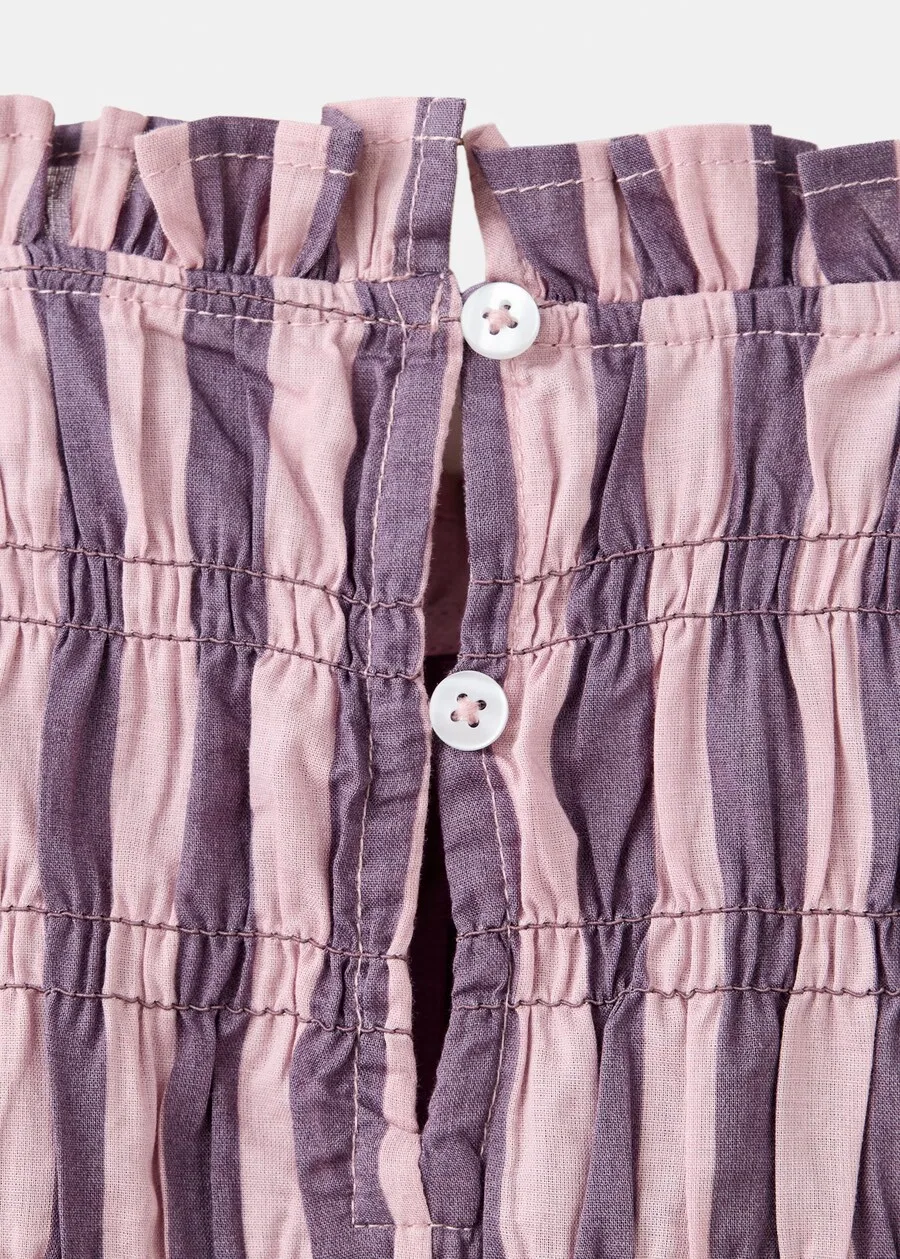 Детская блузка MANGO KIDS 'DUA' в сливовом и ежевичном цветах — фото 3