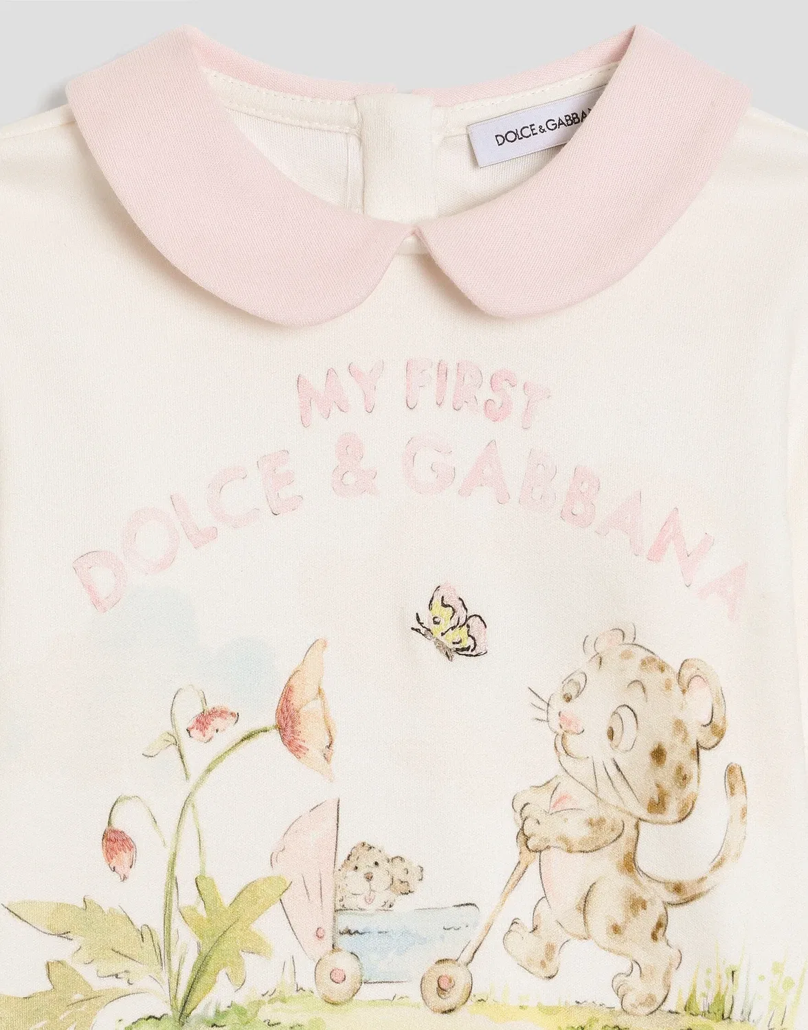 Хлопковая футболка с вышивкой Dolce&Gabbana, белый — фото 3