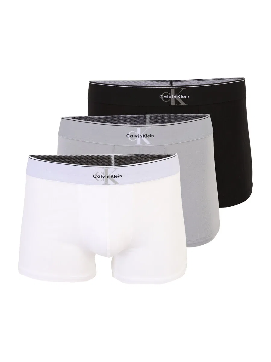 Боксерские шорты Calvin Klein серого, черного и белого цветов