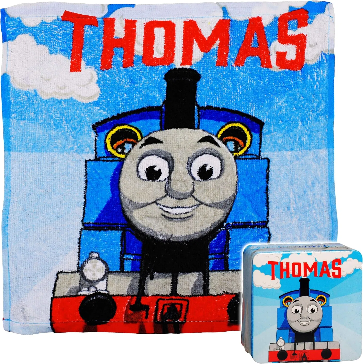 Мочалка Magic Washcloth Thomas the Tank Engine, 100% хлопок, 30x30 см Alles-Meine.De Gmbh