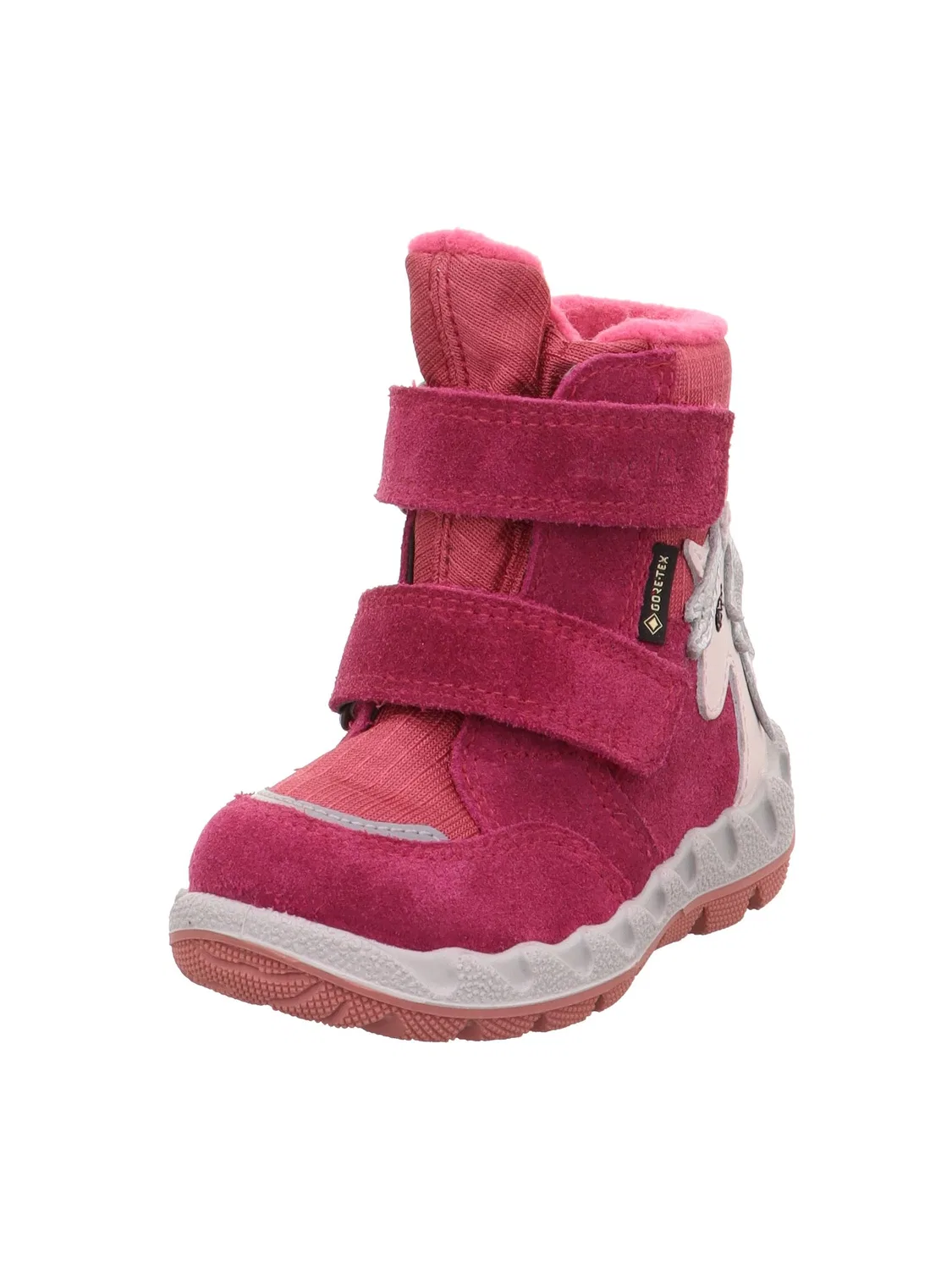 Детские снежные ботинки для девочек с принтом Icebird Superfit, Red Pink 5510