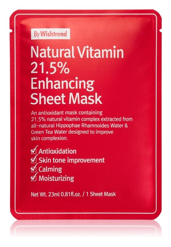 

Укрепляющая тканевая маска By Wishtrend Natural Vitamin