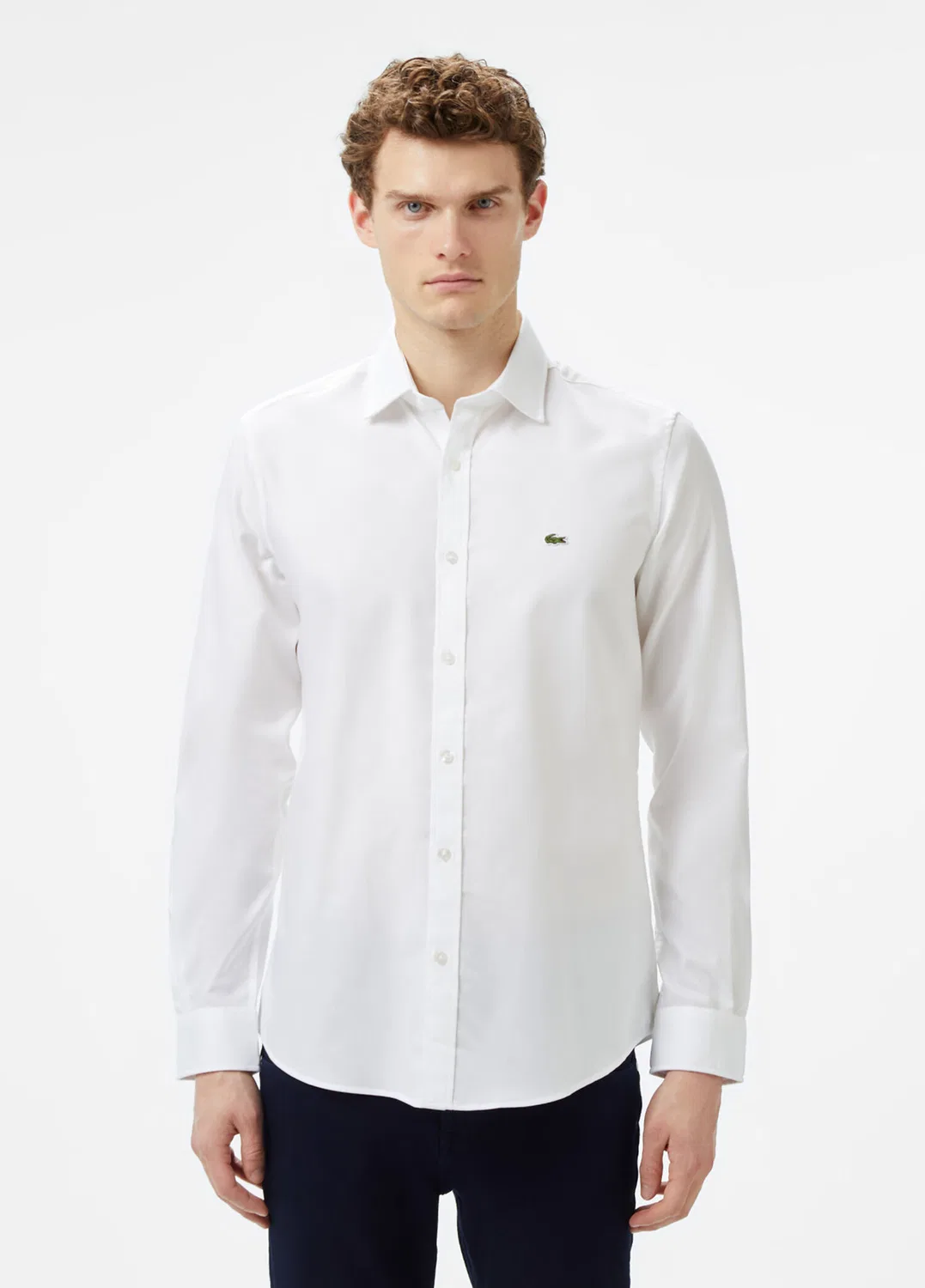 Рубашка Lacoste Slim Fit, белый