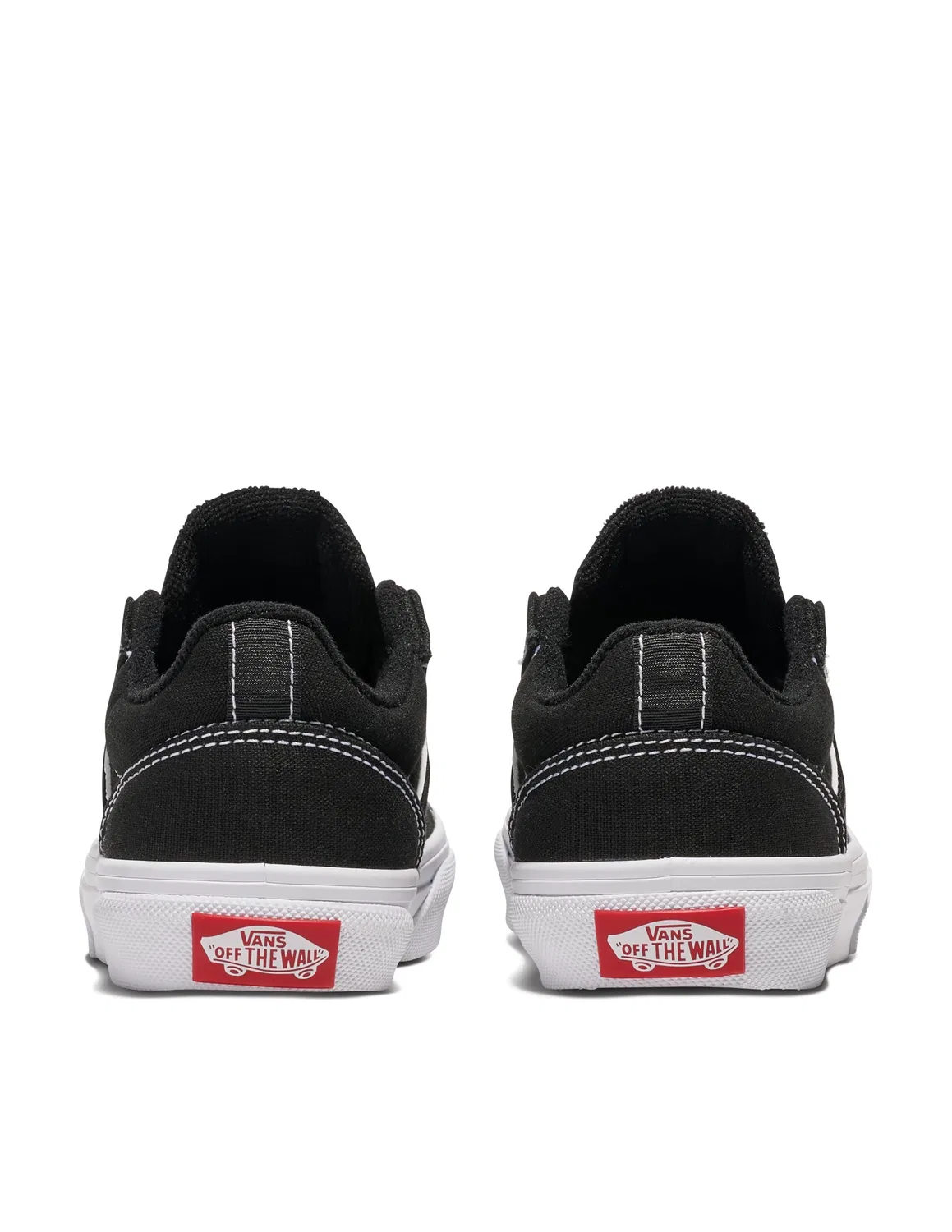 Детские кроссовки для мальчиков с ретро-дизайном Vans Seldan, Canvas Black White — фото 3
