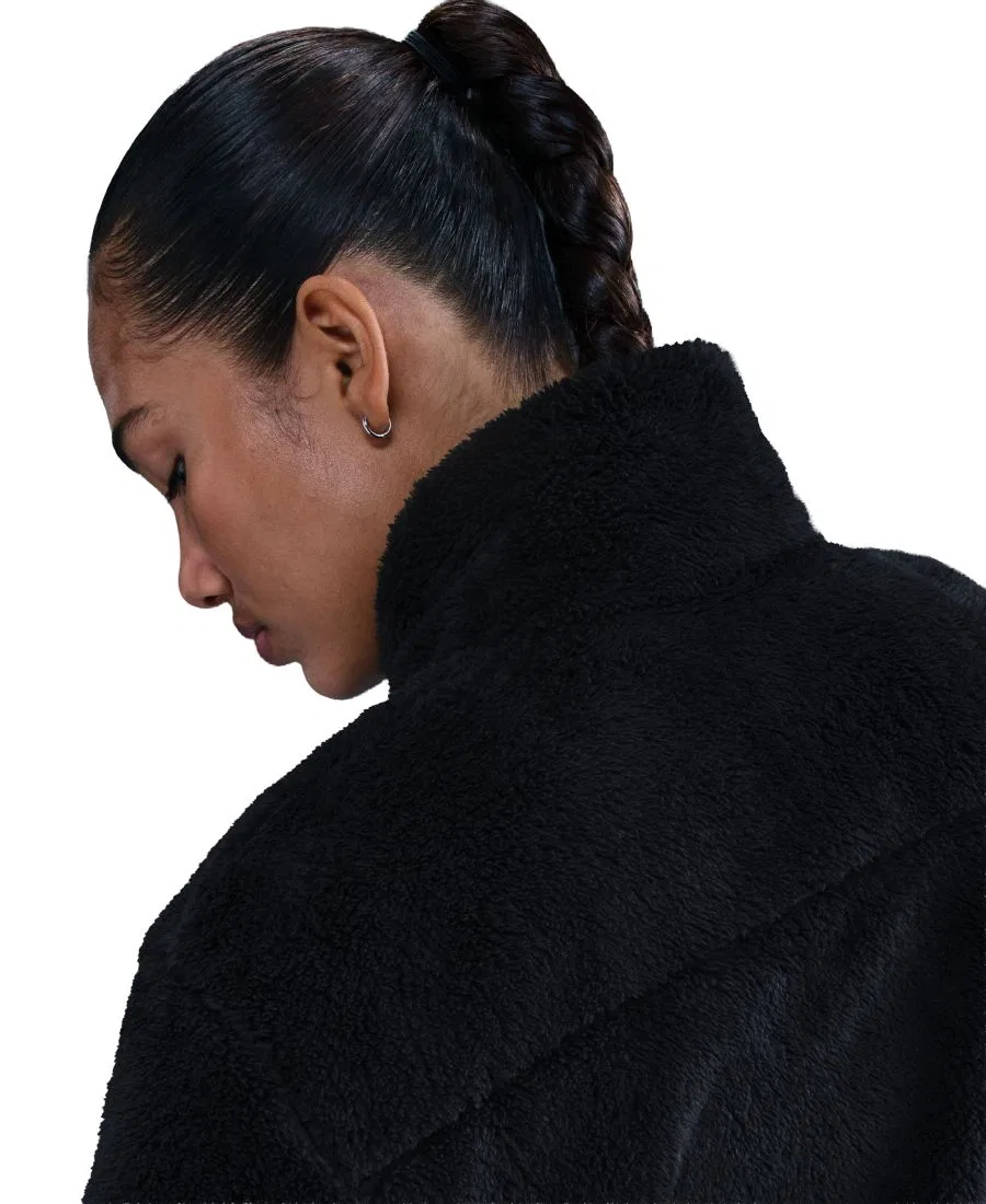 Флисовая куртка Nike Essential Sherpa High-Pile Fleece, Black/Sail — фото 4