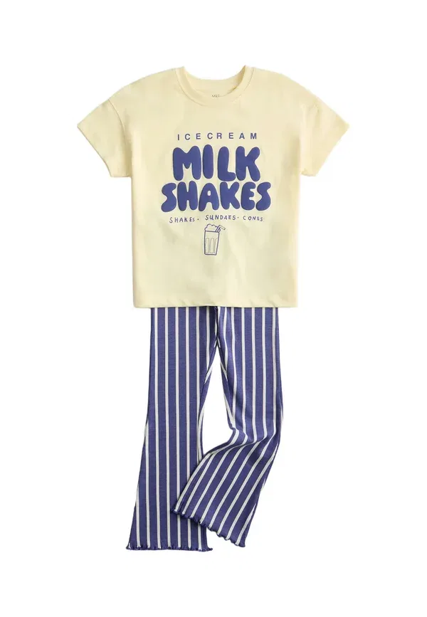 Комплект брюки и топ с полосками Set Marks & Spencer, multi, мультиколор