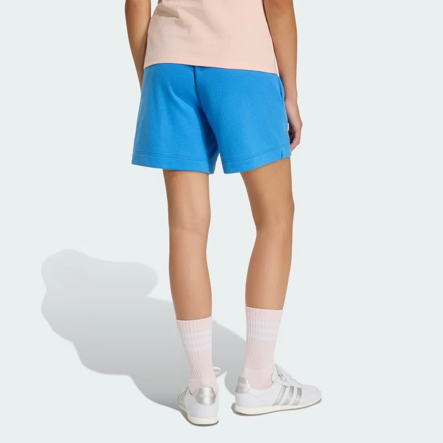 Шорты спортивные с французским футером Essentials Linear adidas, Сине-белый — фото 2