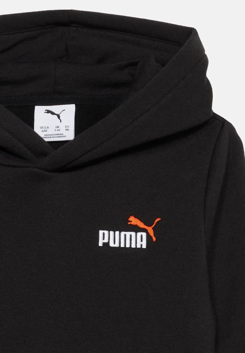 Худи унисекс с небольшим логотипом Puma, Black/Redflash — фото 3