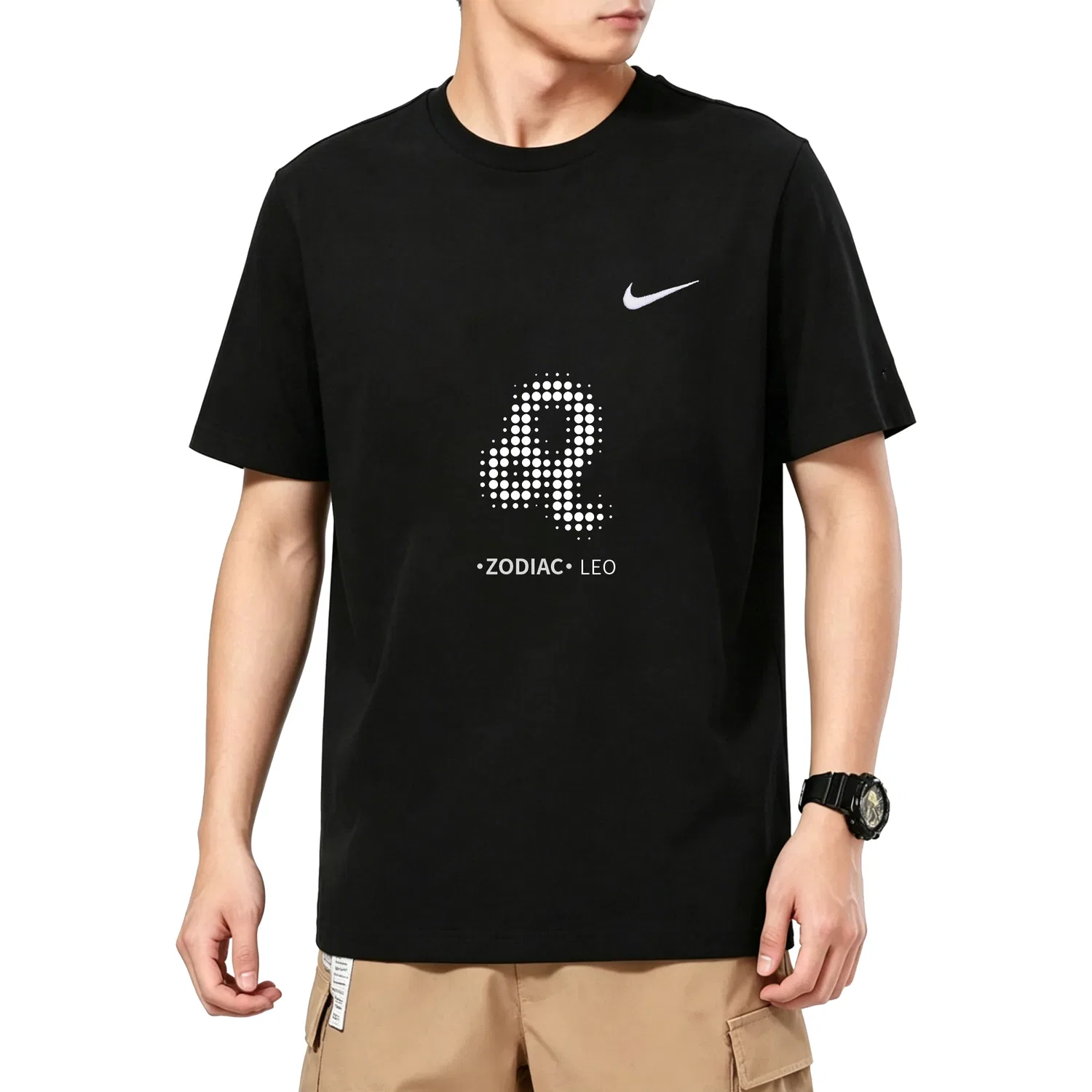 Футболка с принтом Leo Nike, Black — фото 4