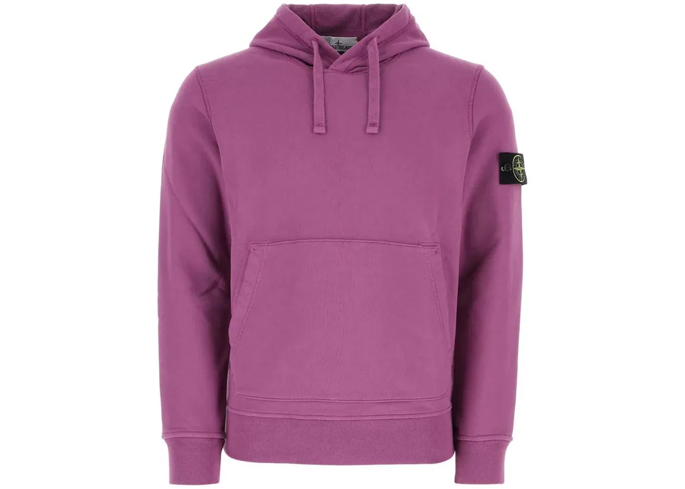 Мужской худи с вышитым логотипом Stone Island, Purple