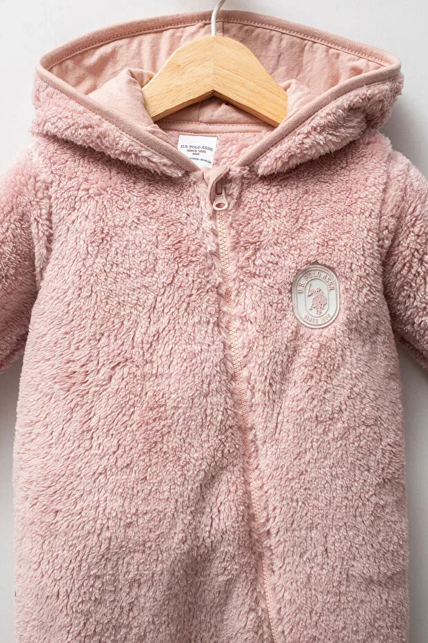 Детский комбинезон для девочек с длинным рукавом U.S. Polo Assn., Pink — фото 2