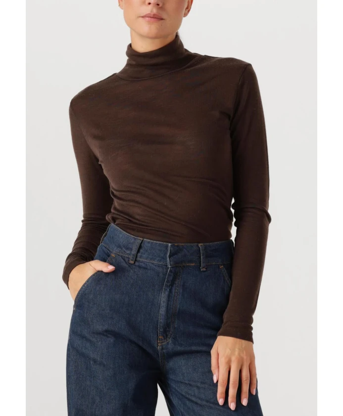 

Шерстяной свитер с высоким воротником Gzninia Gestuz, коричневый