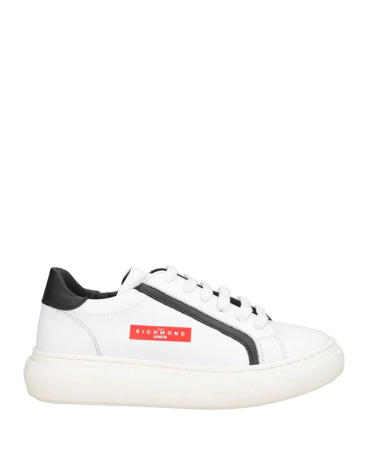 Детские кроссовки для мальчиков из кожи Low-Top Sneakers John Richmond, белый
