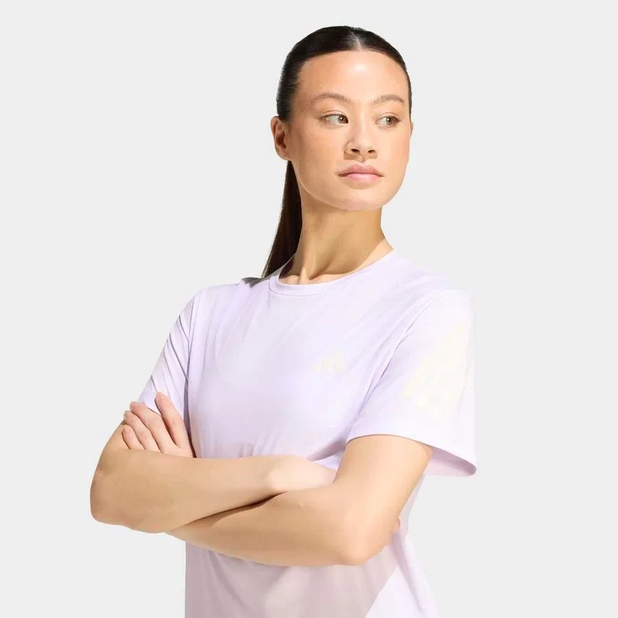 Женская футболка с коротким рукавом adidas, Розовый — фото 3