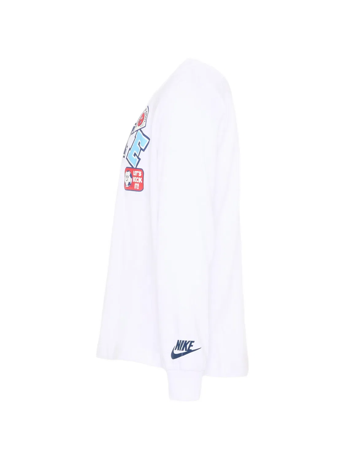 Лонгслив с логотипом Nike Kids, белый — фото 3