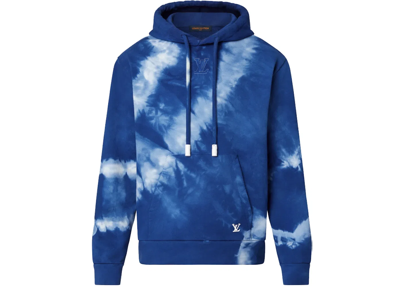 Мужской худи с принтом Hoodie with LV Signature Louis Vuitton, Heather/Grey/Blue