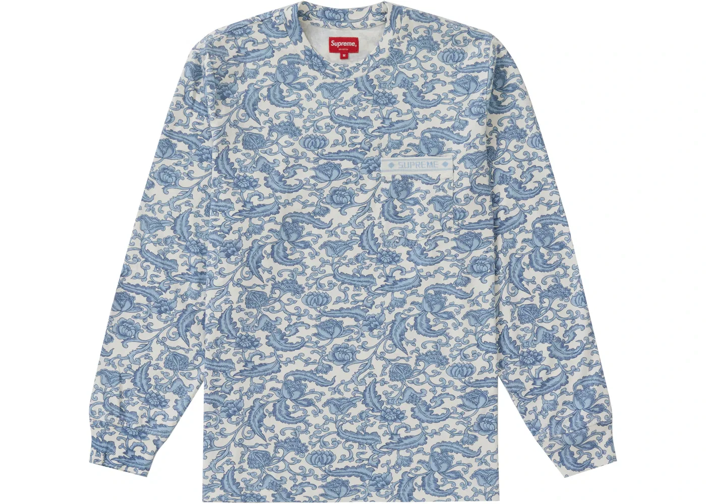 Мужская футболка с длинным рукавом Supreme L/S Top, Royal