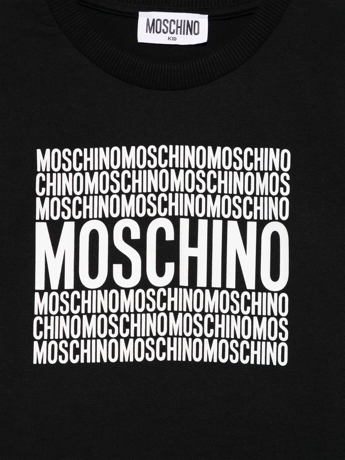 Moschino Футболка для мальчиков черного цвета — фото 2