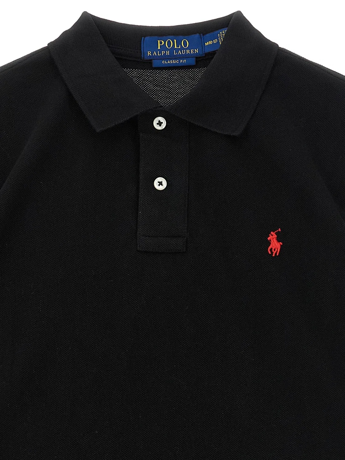 Рубашка-поло с вышивкой логотипа Polo Ralph Lauren, черный — фото 3