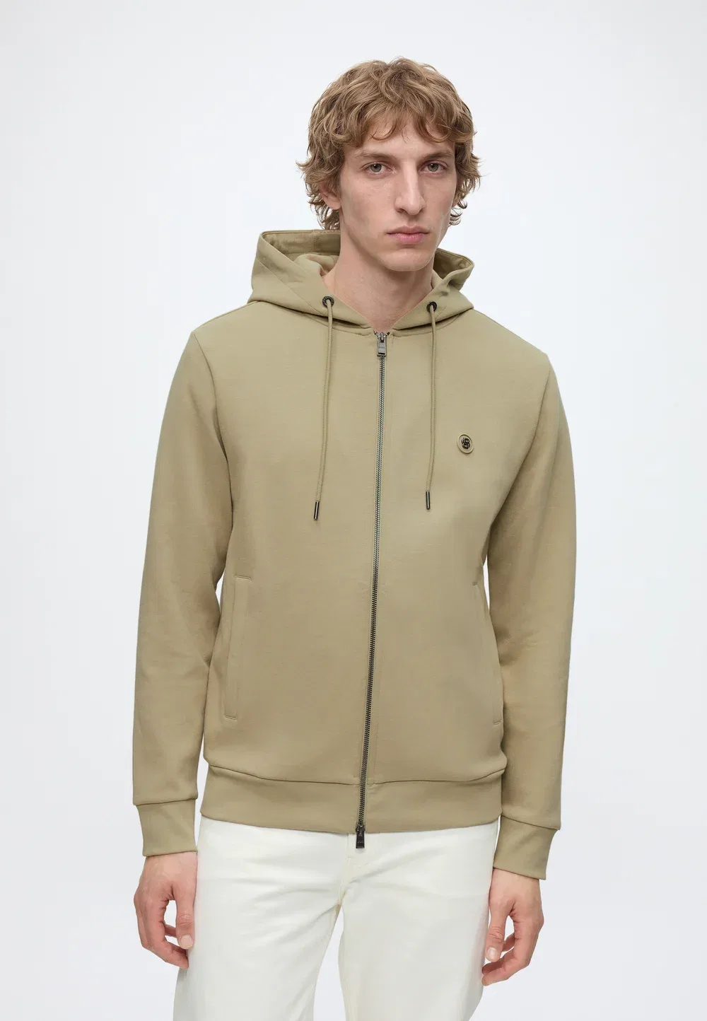 Спенс - толстовка на молнии Boss, Dark Beige