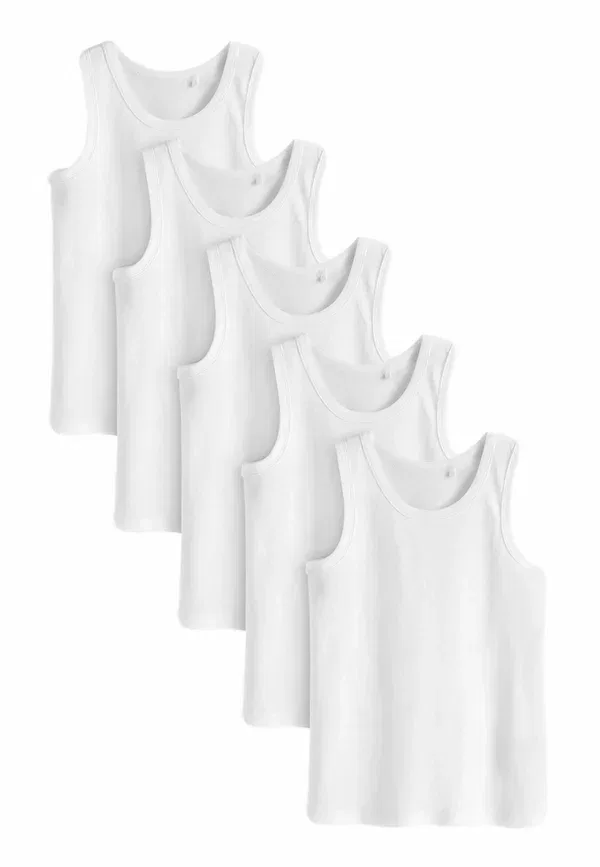Комплект маек хлопок 5 pack - top Next white, белый