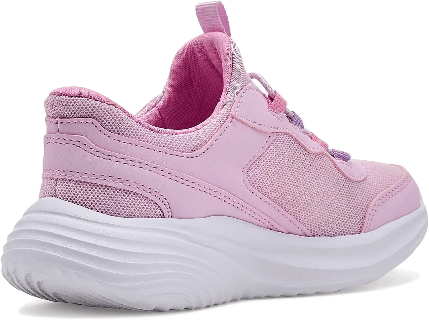 Детские кроссовки для девочек с технологией Hands Free Slip-in Bounder Pro Skechers, Light Pink — фото 3
