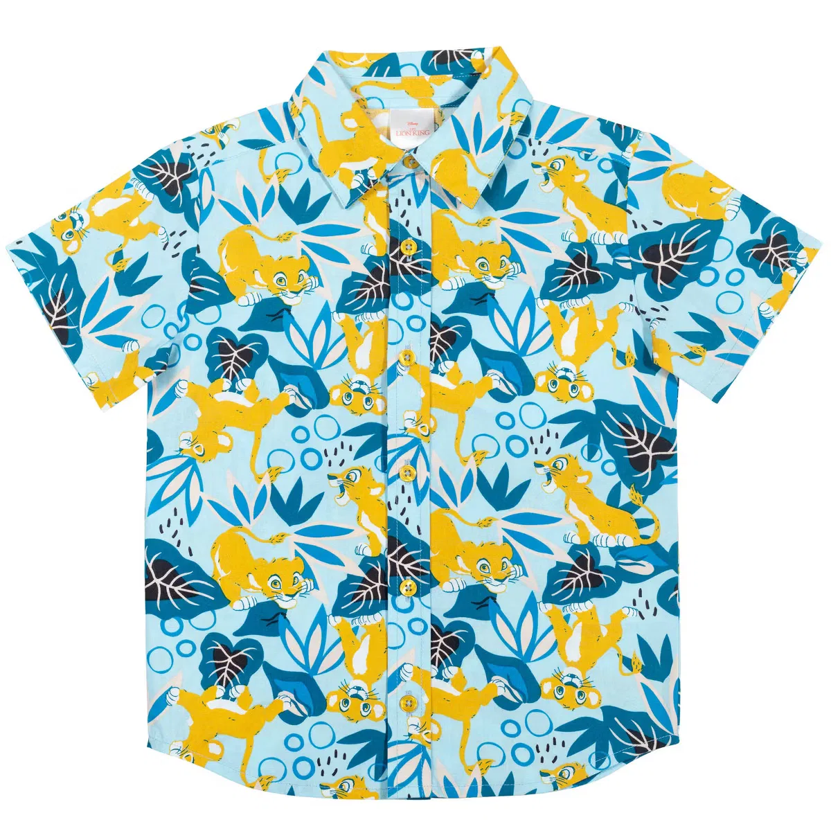 Рубашка с коротким рукавом Disney, Simba Foliage Blue