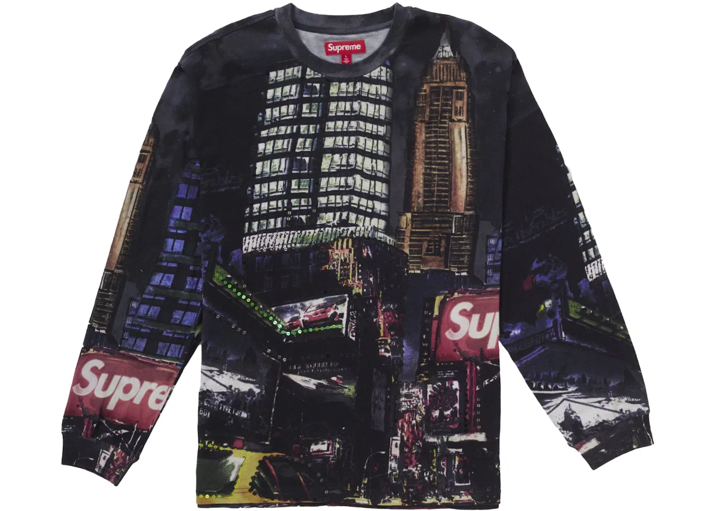 Мужской свитшот с пайетками Skyline Sequin Supreme, Night