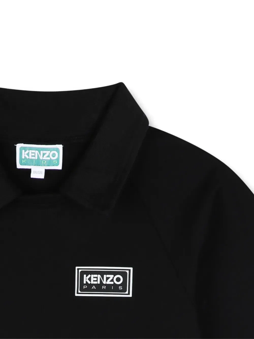 Футболка с рукавами реглан и нашивкой-логотипом Kenzo Kids, черный — фото 3