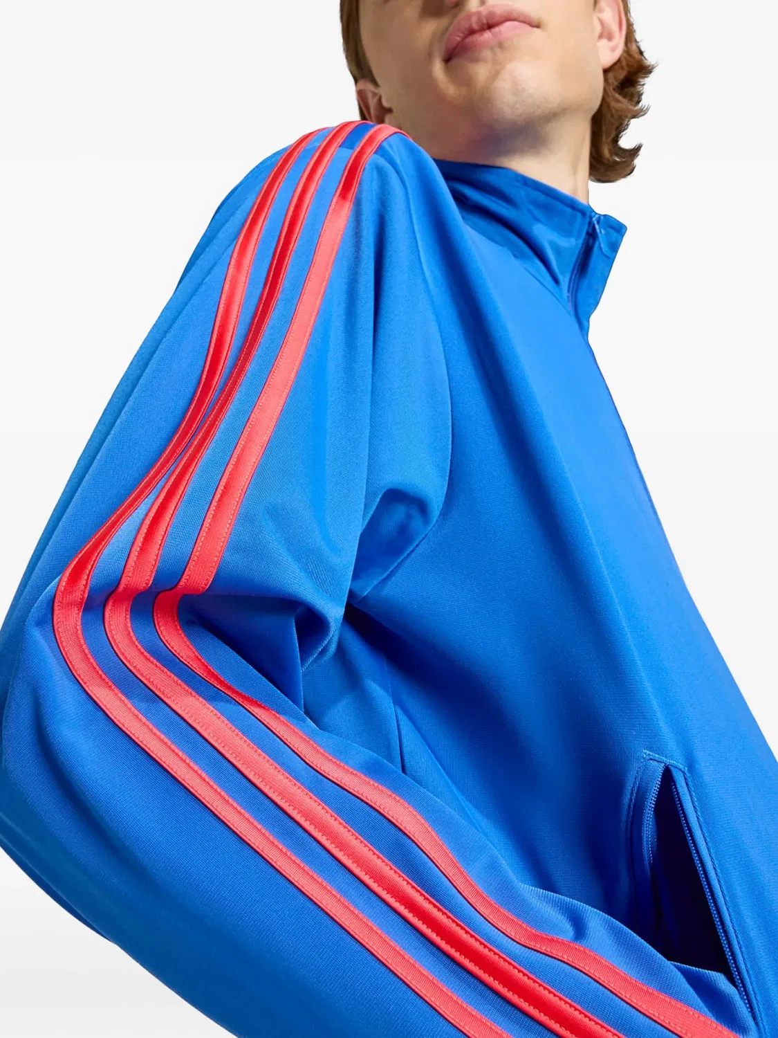 Трековая куртка Firebird синяя Adidas, синий — фото 3