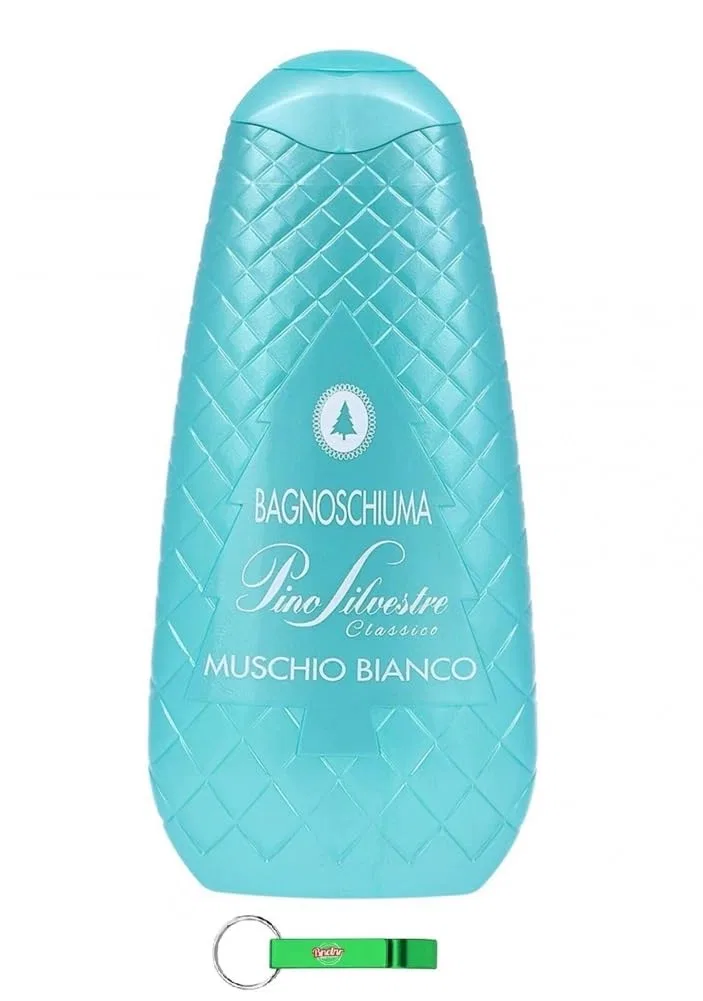 Гель для душа Pino Silvestre White Moss, 750 мл, набор 8 шт + брелок Beni Culinari