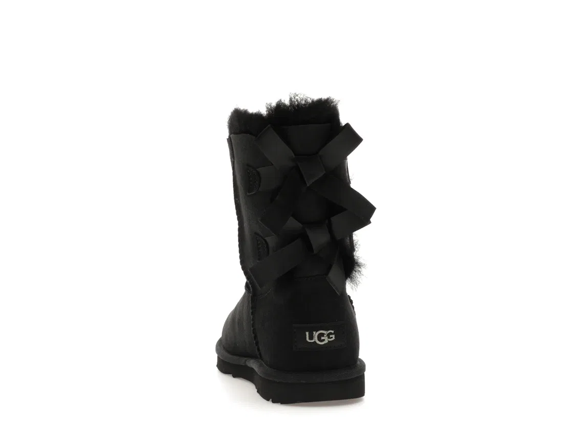 Детские ботинки с бантом UGG Bailey Bow II Boot, Black — фото 4