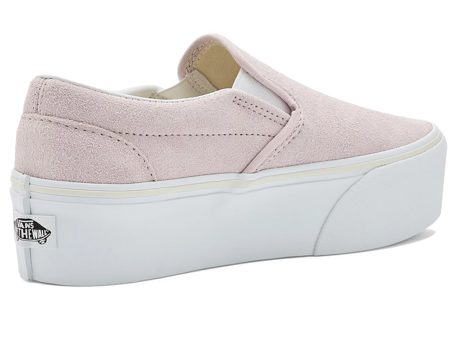 Классические накладные кеды Stackform (для детей постарше) Vans Kids, Neutrals Pale Petal Pink — фото 4