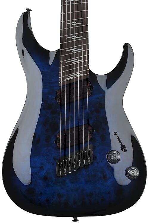 

Многострунная 7-струнная электрогитара Schecter Omen Elite-7 - See Through Blue Burst 2464