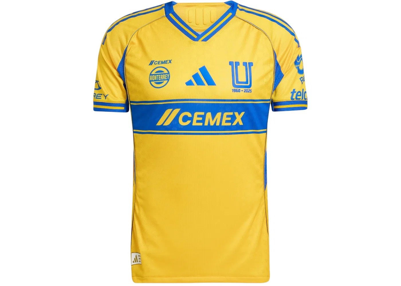 Мужская футбольная джерси Tigres Uanl 25/26 Home Authentic Adidas, Team Colleg Gold 2 Blue