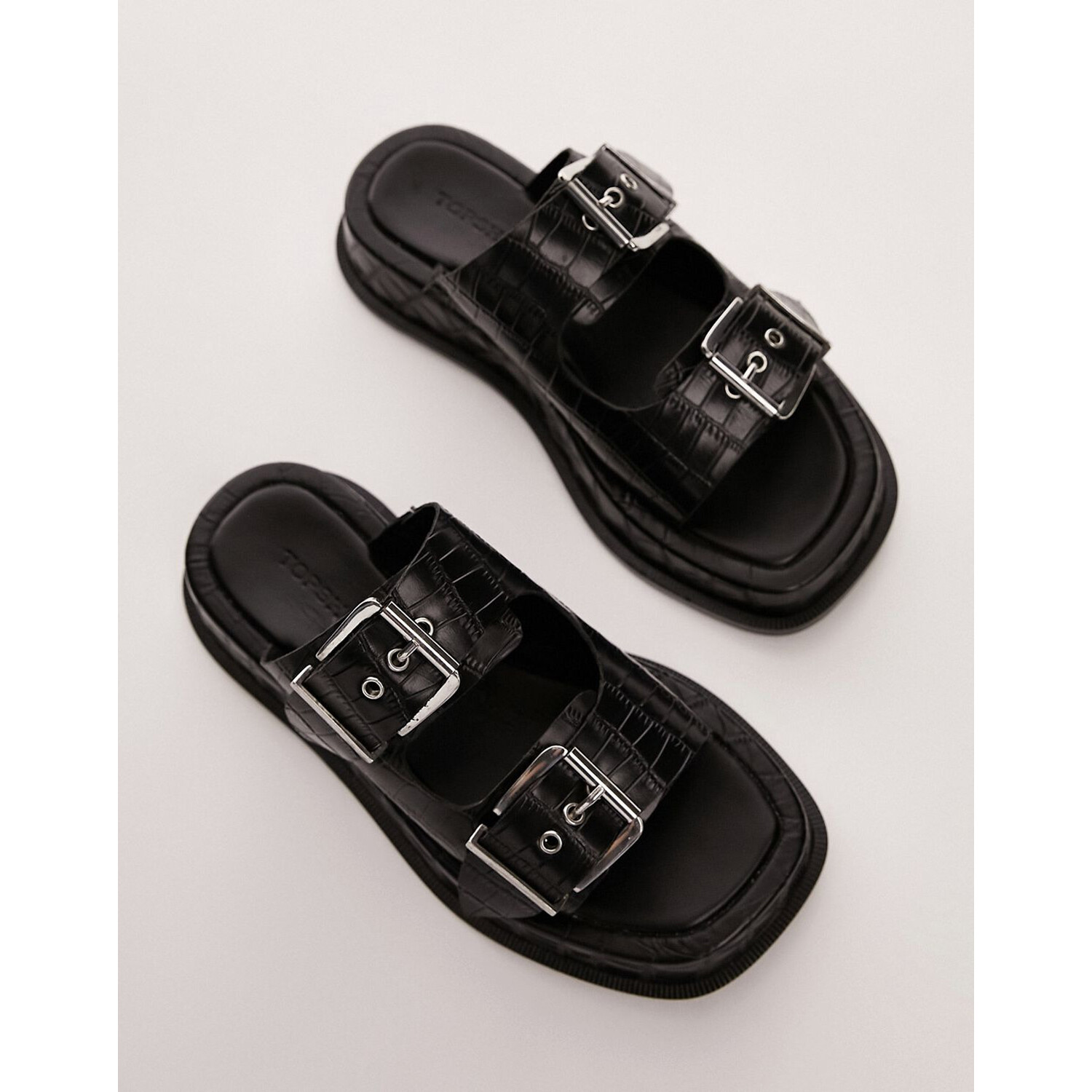 

Сандалии Topshop Katie Leather Chunky, черный