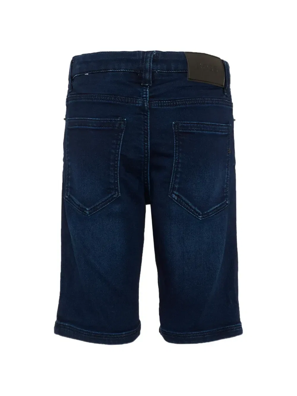 Джинсовые шорты с нашивкой-логотипом Boss Kidswear, синий — фото 2