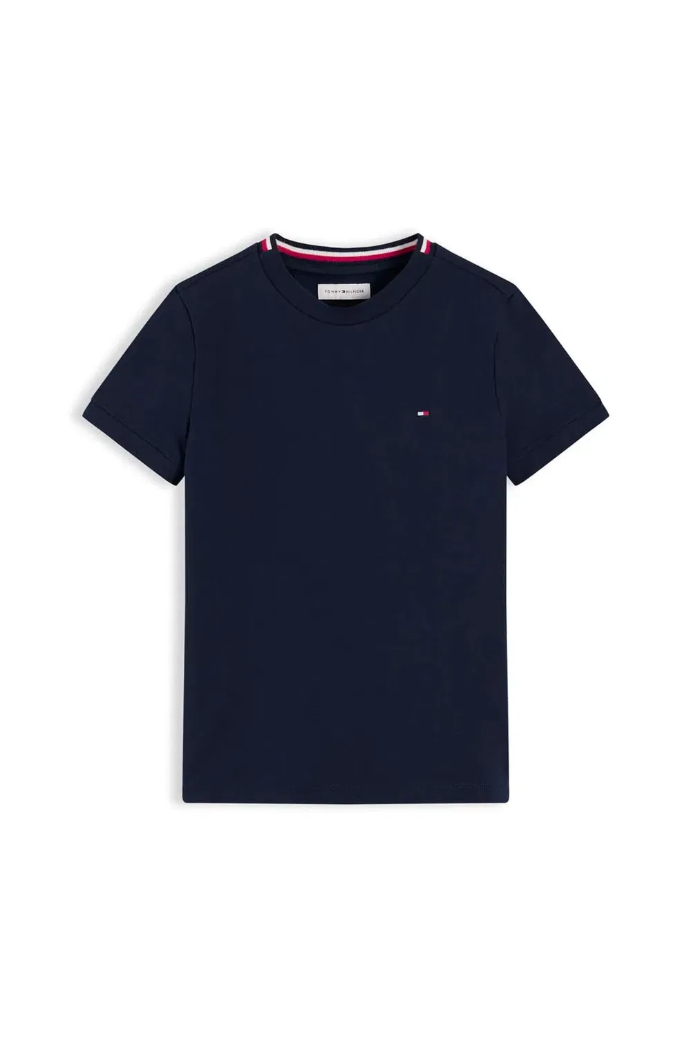 Детский топ-поло с деталями-лентами Tommy Hilfiger, Navy