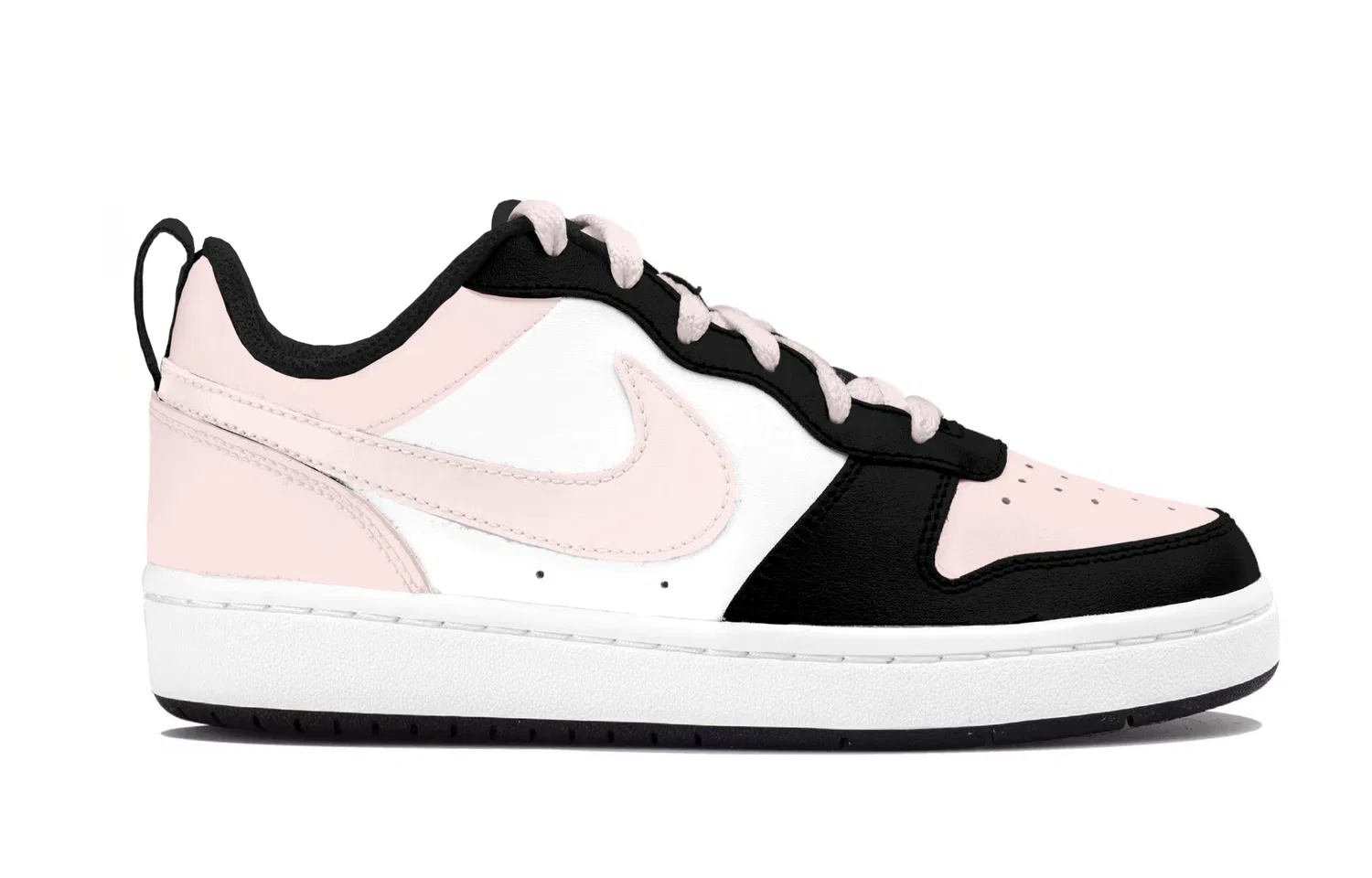 Детские кроссовки для скейтбординга Nike Dunk Grade School, White Black Pink — фото 3
