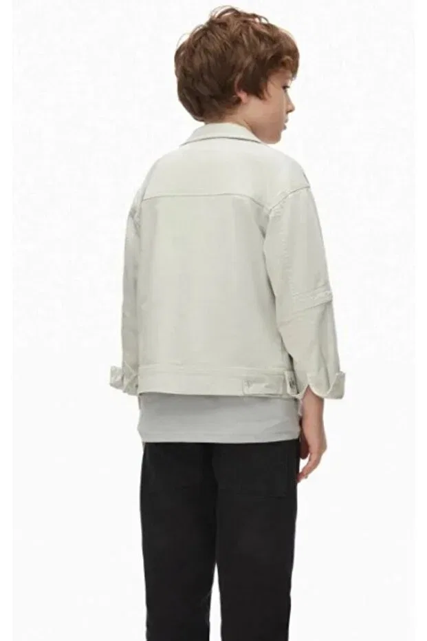 Детская куртка для девочек джинсовая Nk Kids, Gray — фото 3