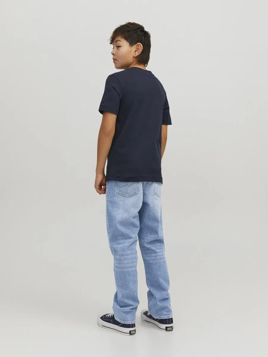Мини-джинсы свободного кроя 'JJICHRIS JJORIGINAL' светло-голубого цвета Jack & Jones Mini — фото 4