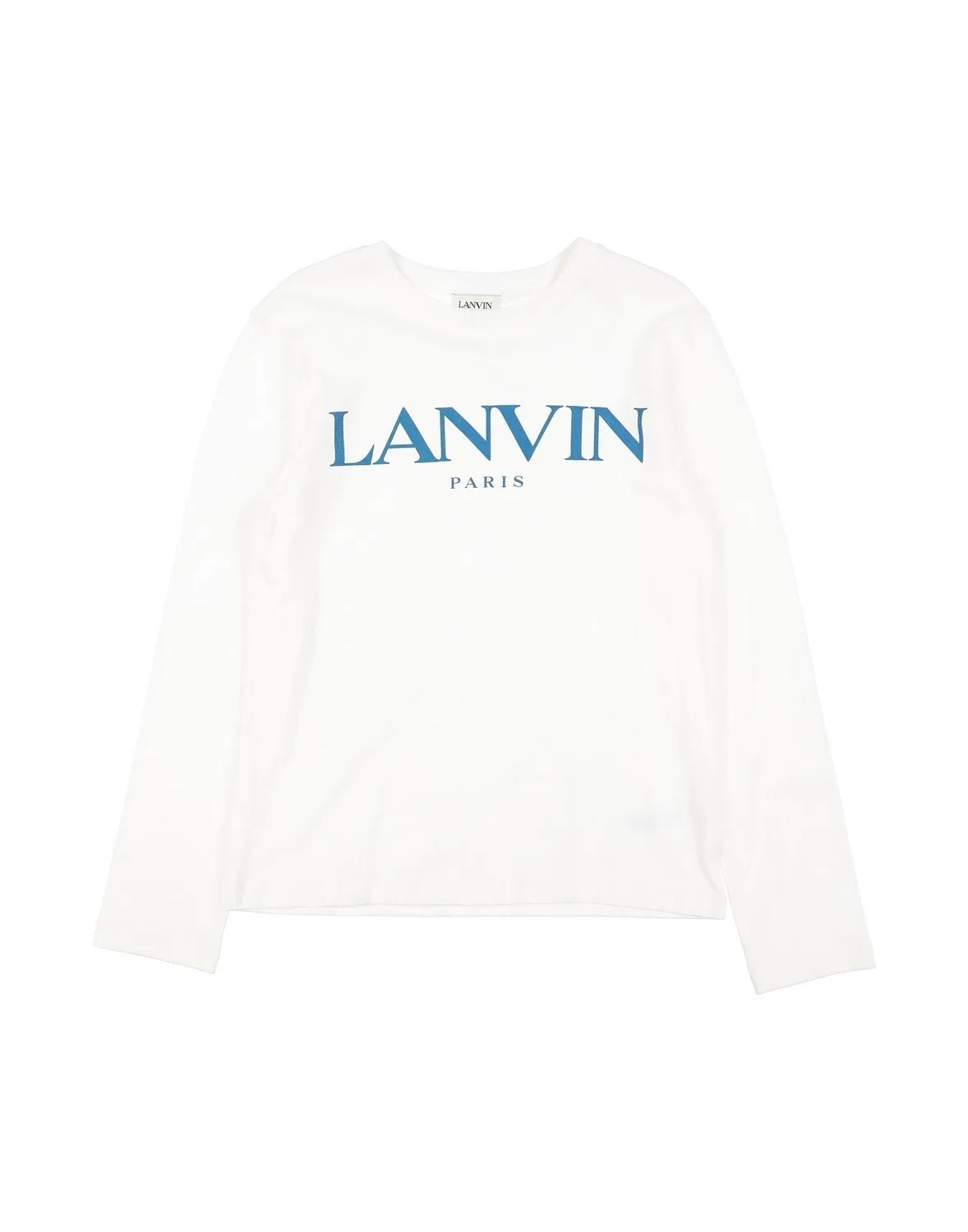 Детская футболка с длинным рукавом Lanvin, белый