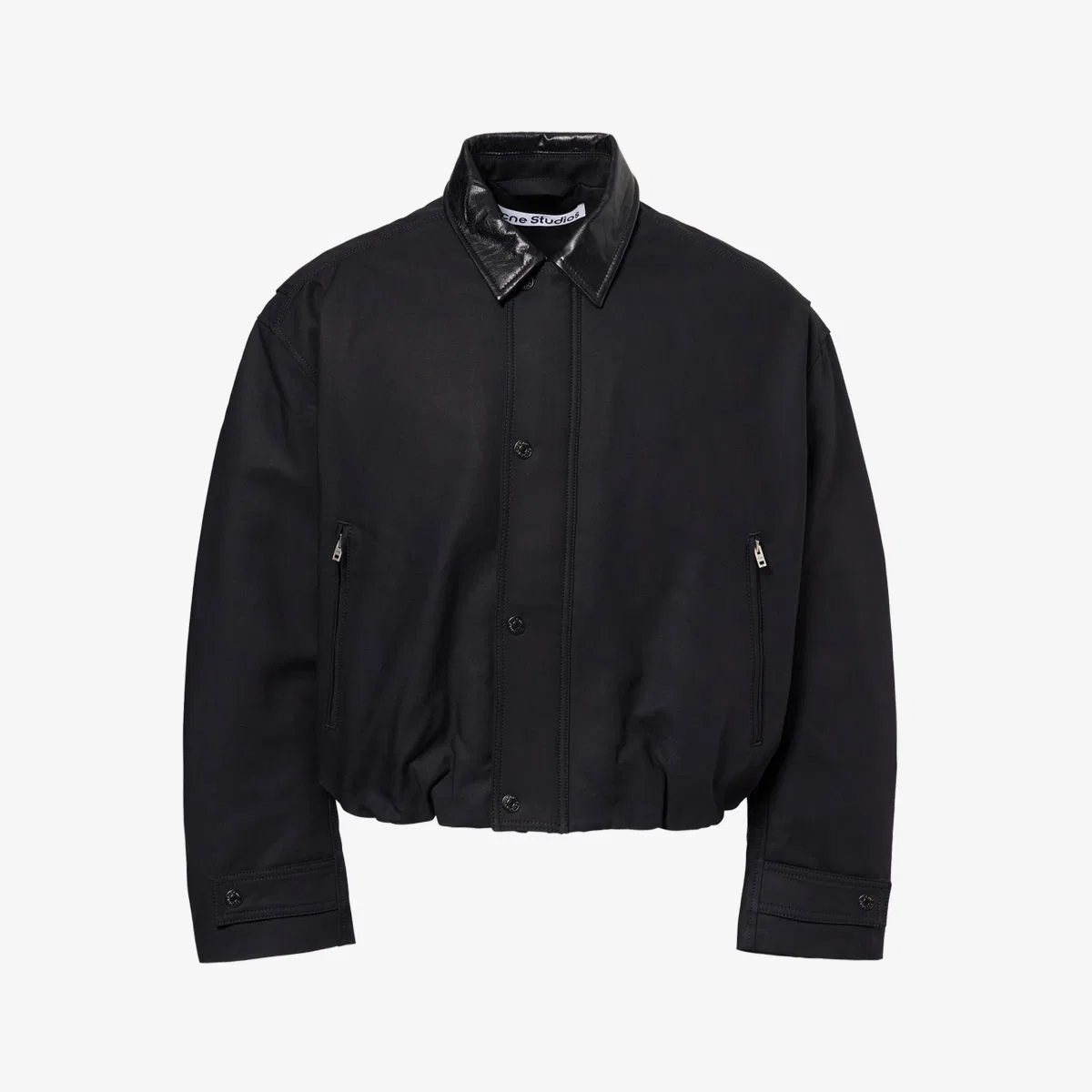 Хлопковая куртка с воротником Опадо Acne Studios, черный