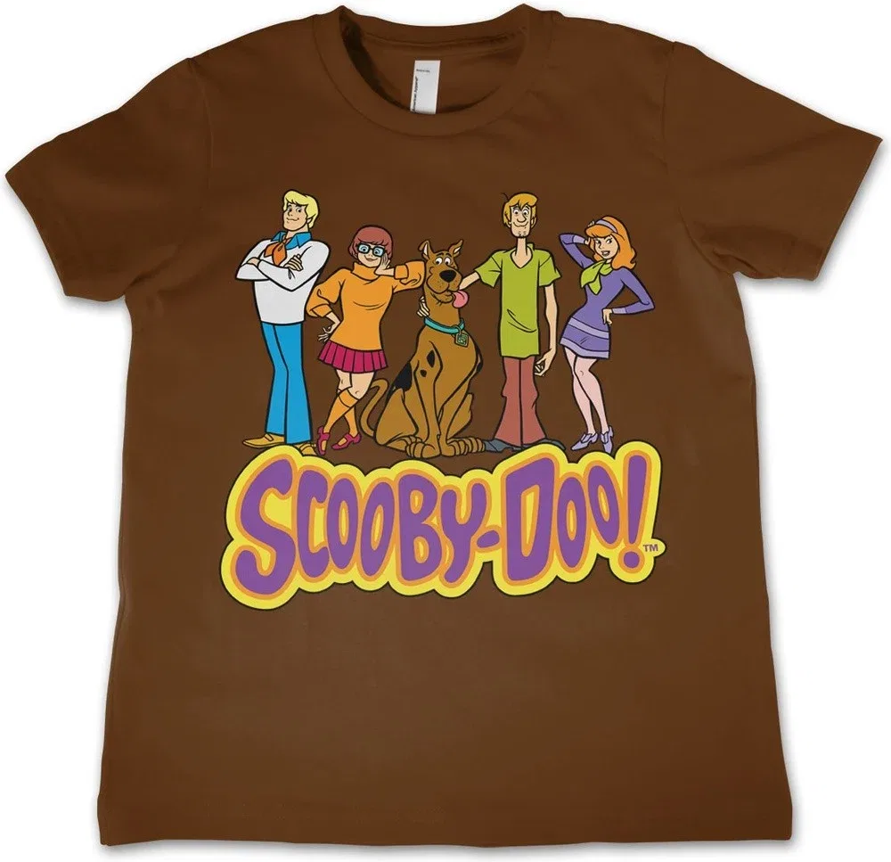 Футболка с принтом Scooby Doo, коричневый