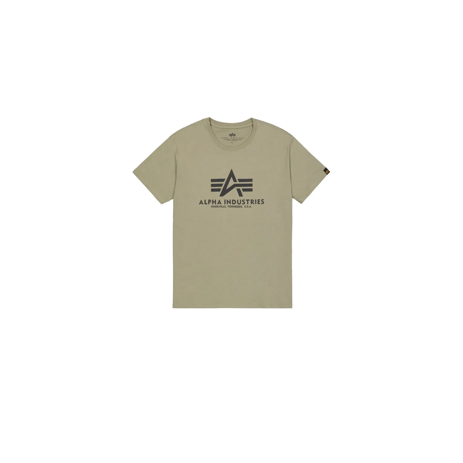 Детская хлопковая футболка Alpha Industries, Olive — фото 4